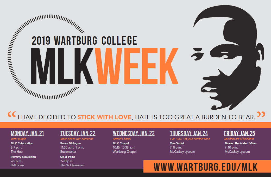 Wartburg College events, service projects honor Martin Luther King Jr
