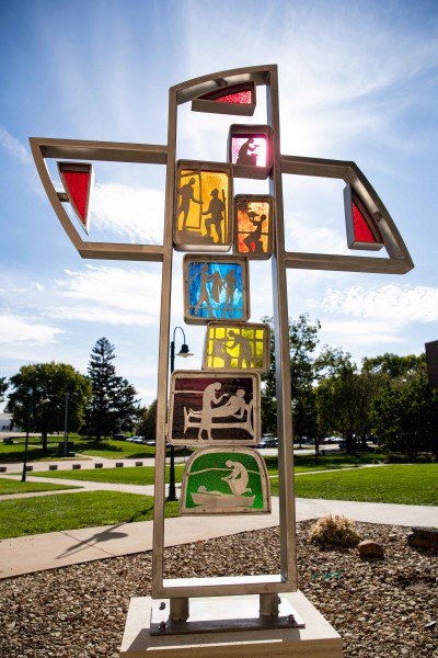 Lebenskreuz Cross Sculpture