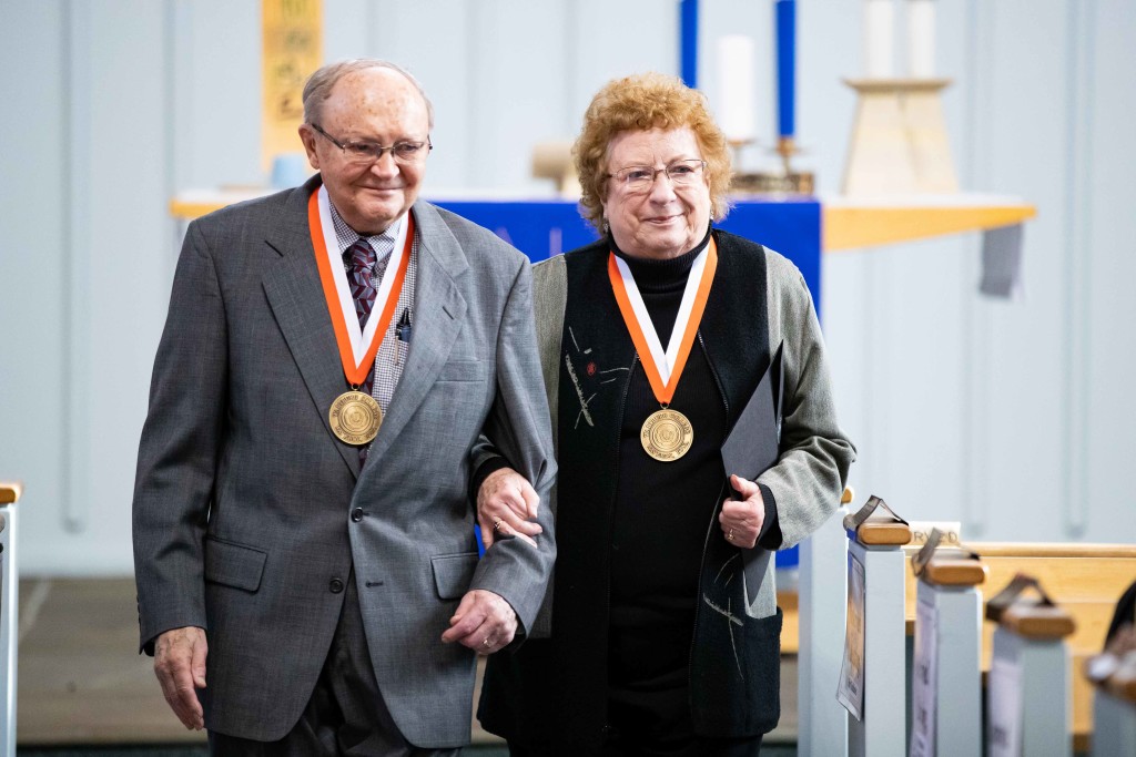Harold and Grace Kurtz presented with the Wartburg Medal