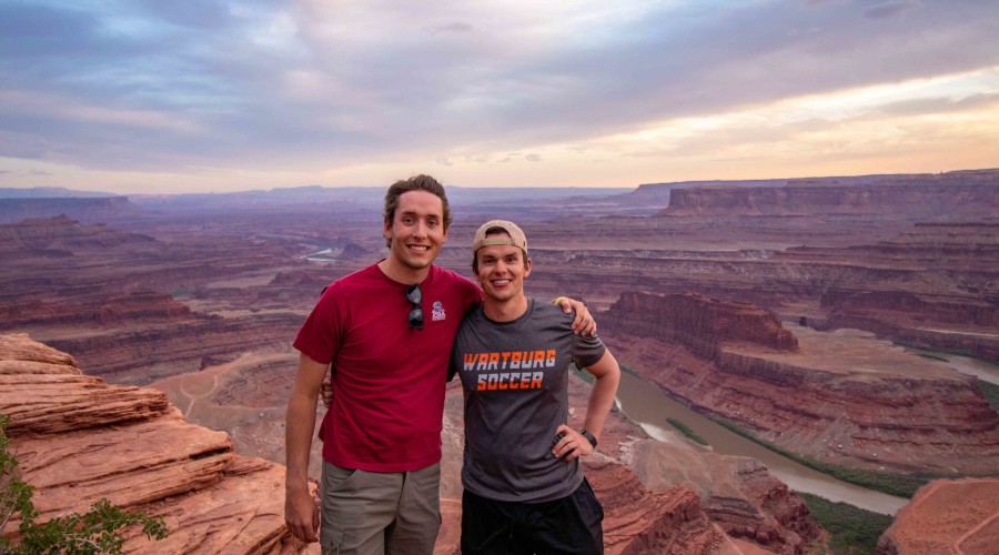 Brothers Alex ’21 and Jacob ’19 Buchheim shared quality time during Alex's stay in Denver, Colorado, through the college's Wartburg West program.