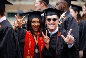 Commencement Photo - two grads