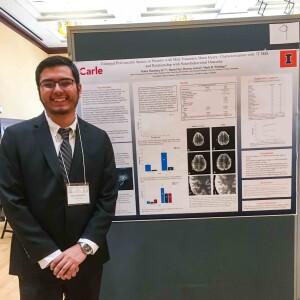 Pedro Martinez presented “Enlarged Perivascular Spaces in Patients with Mild Traumatic Brain Injury: Characterization with 7T MRI and Relationship with Neurobehavioral Outcome."