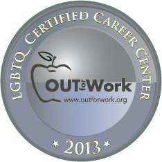 LGBTQ Certified Career Center Logo - OutforWork since 2013