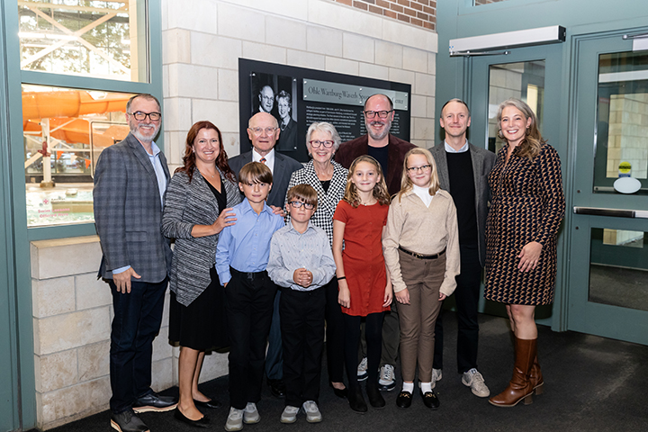 The Ohles gather at The W rededication.
